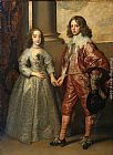 William II, Prince of Orange and Princess Henrietta Mary Stuart, daughter of Charles I of England by Sir Antony van Dyck